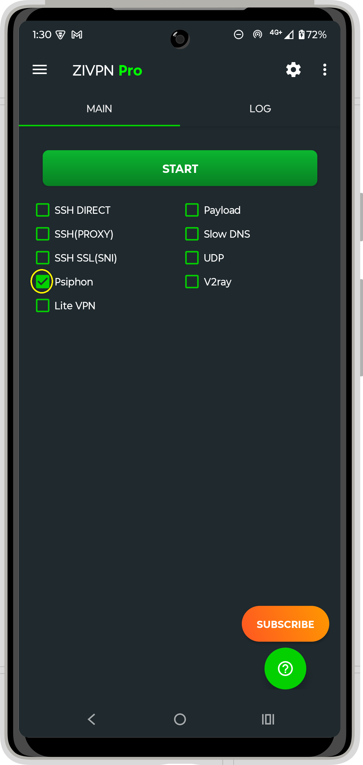 Psiphon Built-In Server 1
