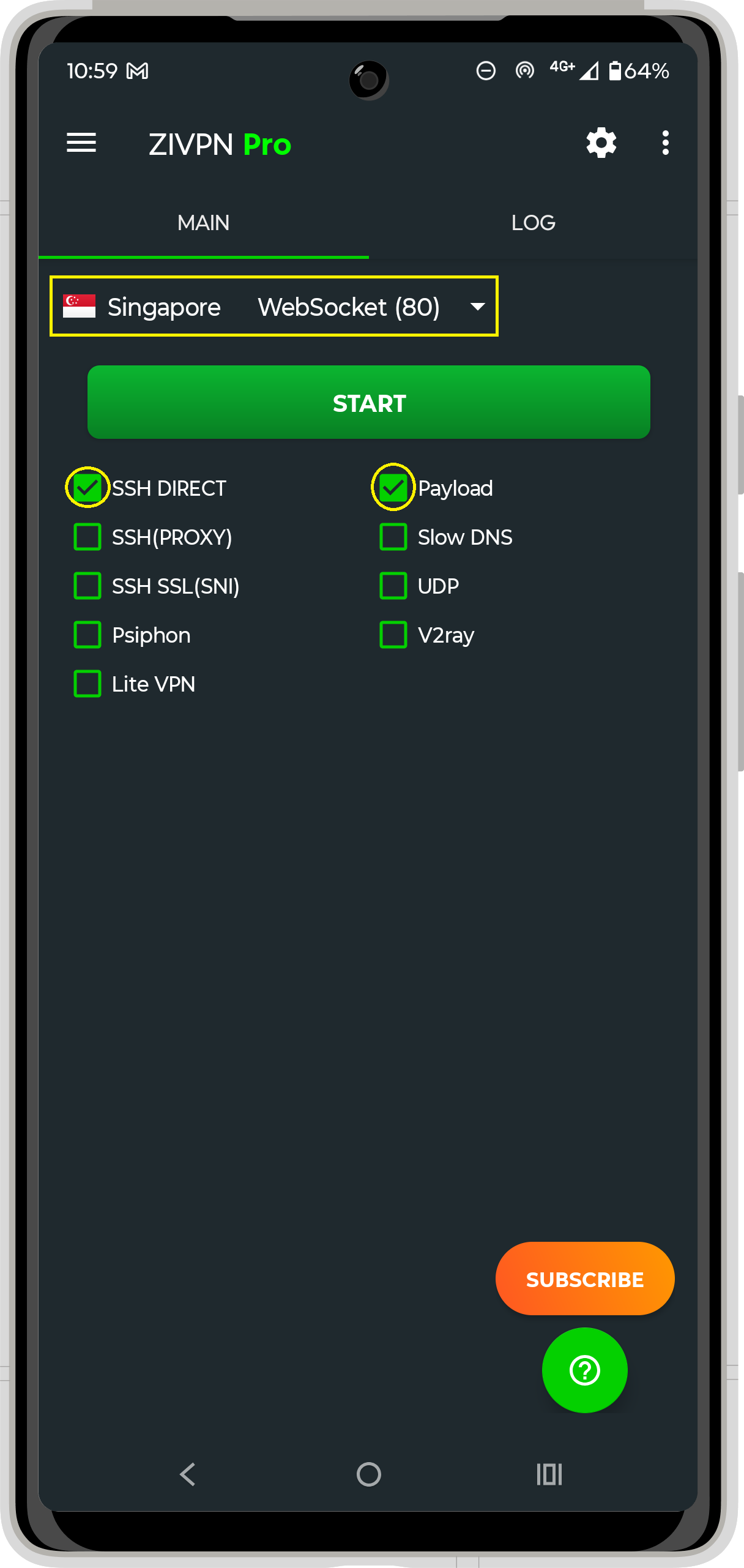 SSH Direct + Payload